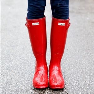 Red Hunter Boots